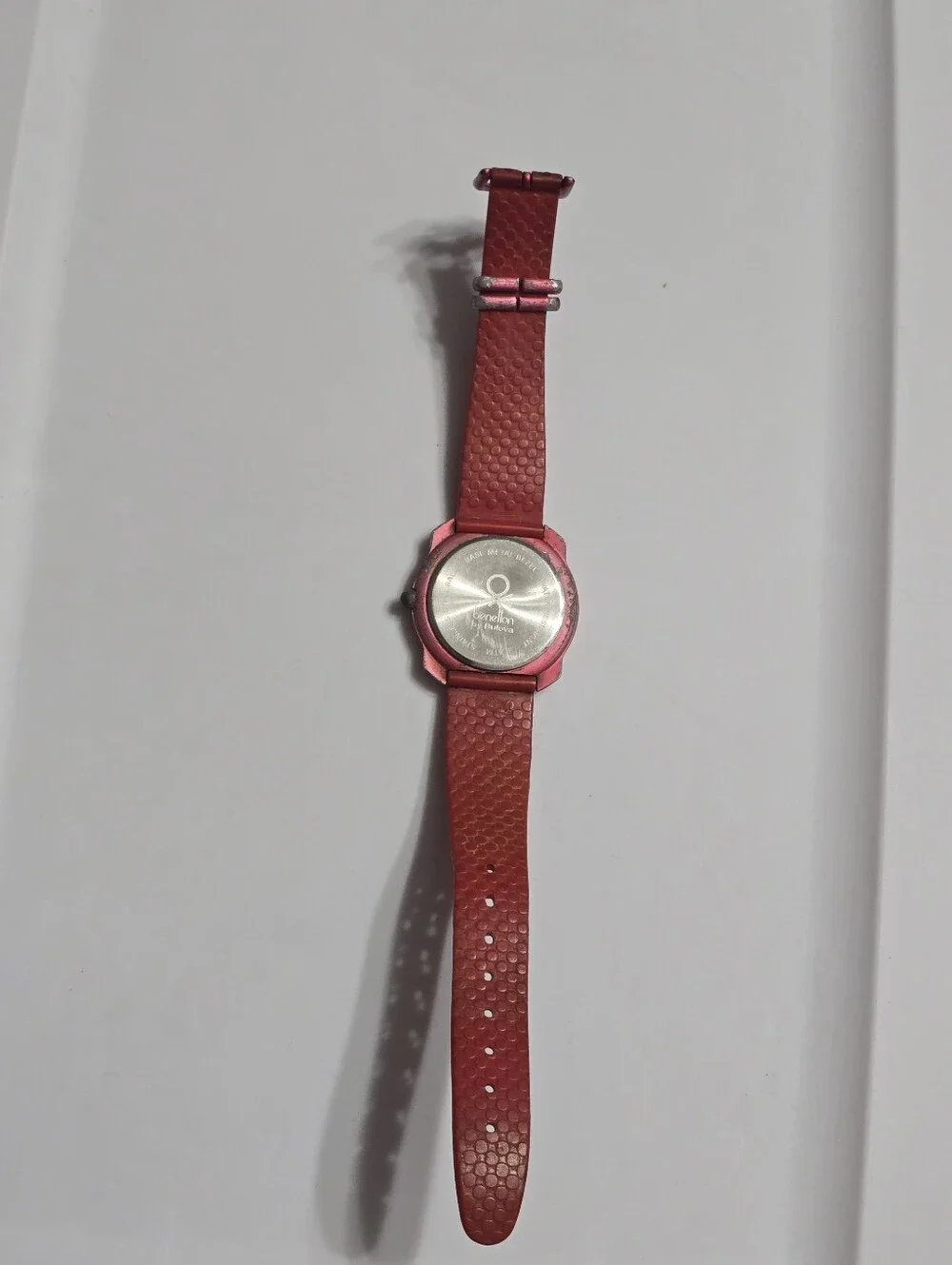 Vintage 90s Benetton Watch By Bulova International Flag Design